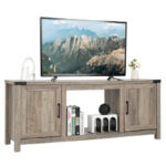 Farmhouse Electric Fireplace TV Stand with Storage Cabinets Natural 10 Farmhouse Electric Fireplace TV Stand with Storage Cabinets Natural