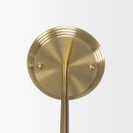 Farrah Frosted Glass Globe w/ Gold Metal Pendant Light
