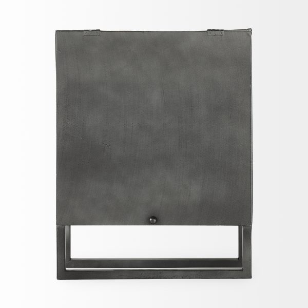 Felix Gray Metal Square Table Clock 3