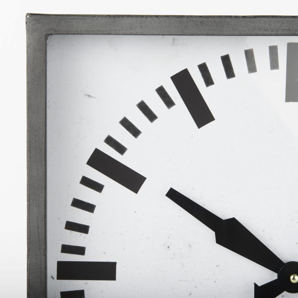 Felix Gray Metal Square Table Clock 5