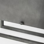Felix Gray Metal Square Table Clock