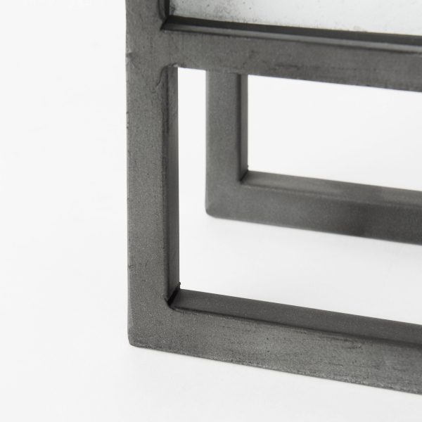 Felix Gray Metal Square Table Clock 9