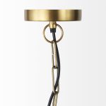 Fenton 18.0L x 18.0W x 23.0H Black W/Antiqued Gold Accents Pendant Light