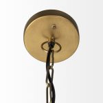 Fenton 18.0L x 18.0W x 23.0H Black W/Antiqued Gold Accents Pendant Light