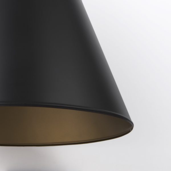 Fenton 18.0L x 18.0W x 23.0H Black WAntiqued Gold Accents Pendant Light 7