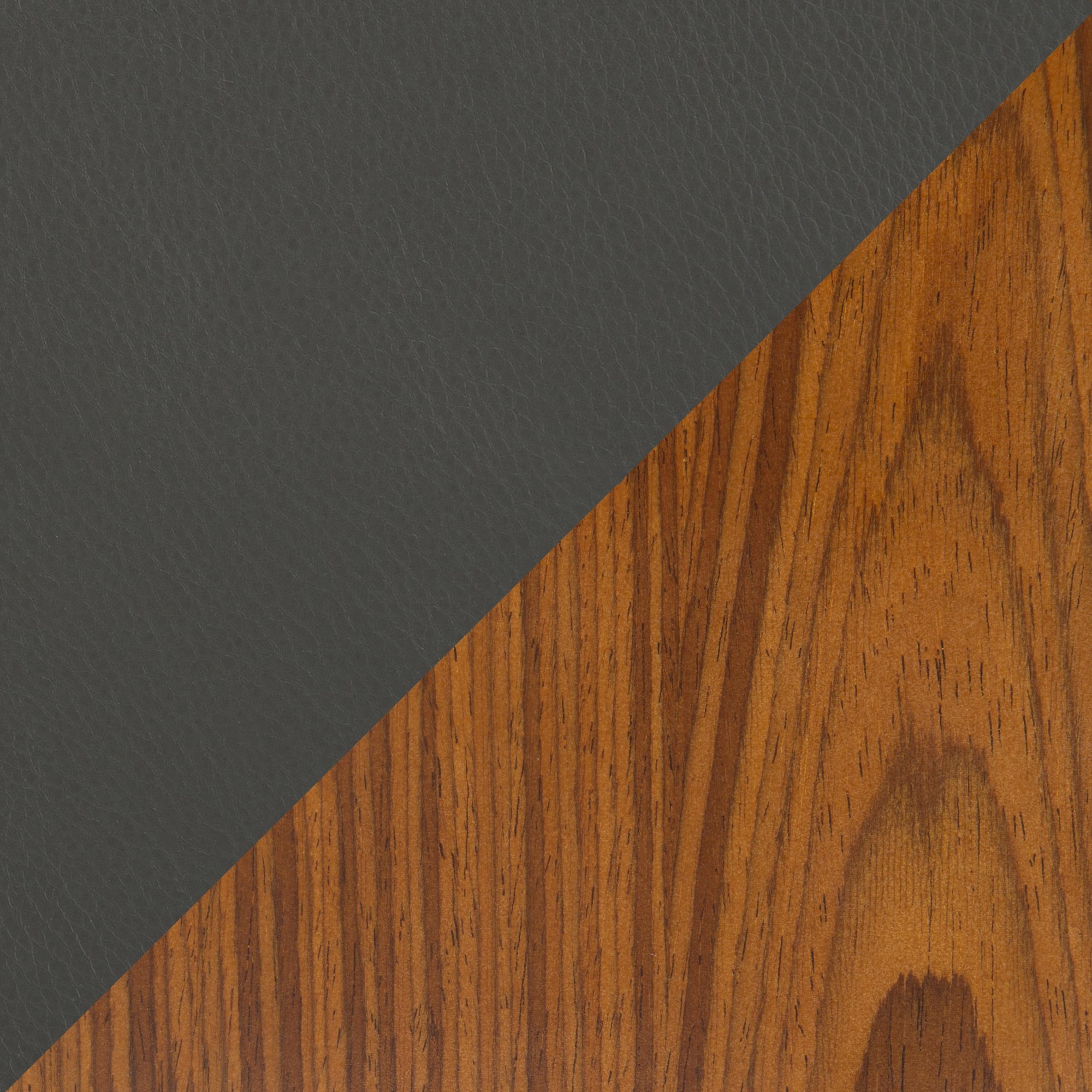 Fiji Grey Faux Leather Walnut Contemporary Accent Chair 7 Fiji Grey Faux Leather Walnut Contemporary Accent Chair - Image 7