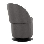 Finch Black Metal Charcoal Fabric Contemporary Adjustable Swivel Chair 27 Finch Black Metal Charcoal Fabric Contemporary Adjustable Swivel Chair