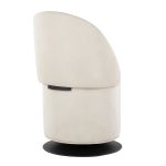 Finch Black Metal Cream Fabric Contemporary Swivel Chair 28 Finch Black Metal Cream Fabric Contemporary Swivel Chair
