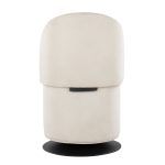 Finch Black Metal Cream Fabric Contemporary Swivel Chair 29 Finch Black Metal Cream Fabric Contemporary Swivel Chair