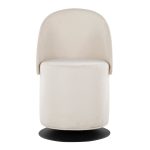 Finch Black Metal Cream Fabric Contemporary Swivel Chair 30 Finch Black Metal Cream Fabric Contemporary Swivel Chair