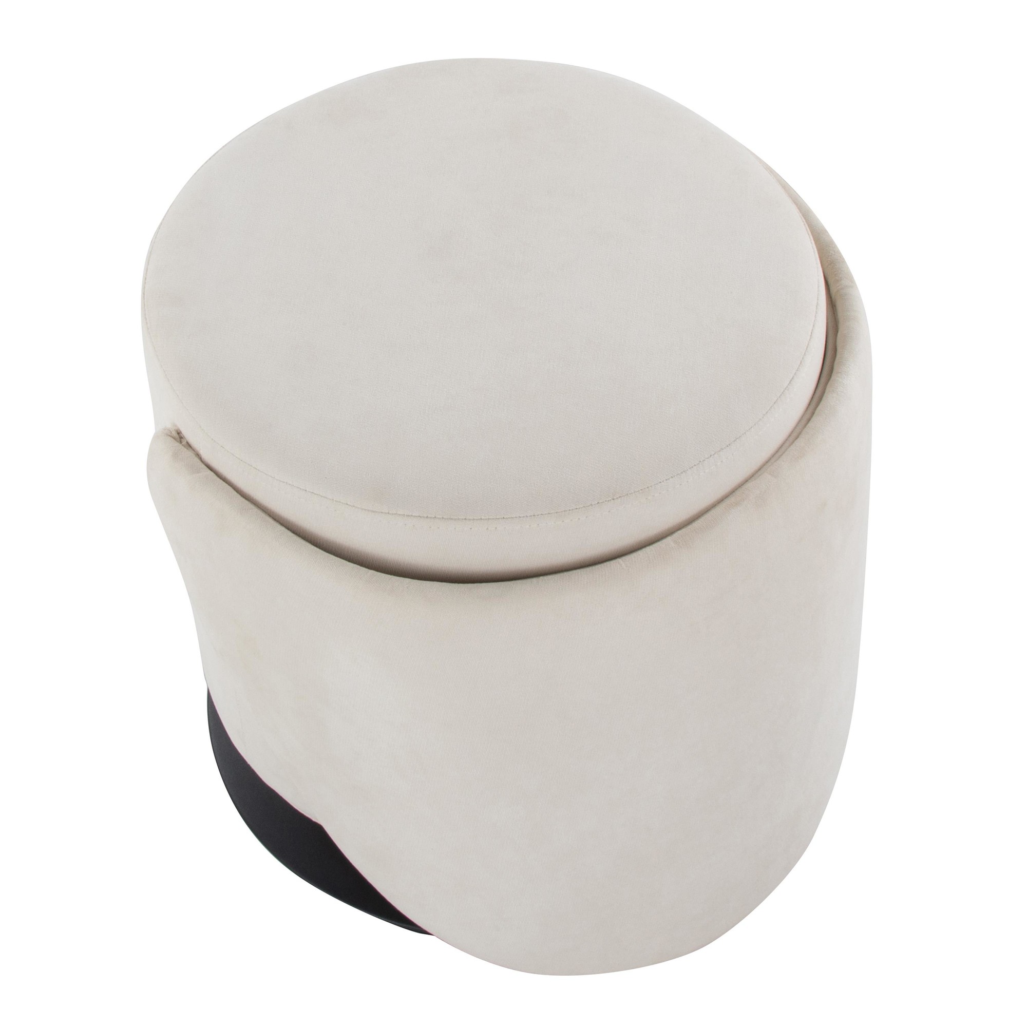 Finch Black Metal Cream Fabric Contemporary Swivel Chair 16 Finch Black Metal Cream Fabric Contemporary Swivel Chair - Image 16