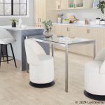 Finch Black Metal Cream Fabric Contemporary Swivel Chair 18 Finch Black Metal Cream Fabric Contemporary Swivel Chair