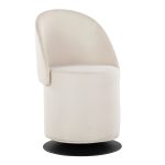 Finch Black Metal Cream Fabric Contemporary Swivel Chair 26 Finch Black Metal Cream Fabric Contemporary Swivel Chair