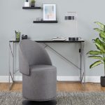 Finch Contemporary Grey Fabric Adjustable Swivel Chair LumiSource 19 Finch Contemporary Grey Fabric Adjustable Swivel Chair LumiSource