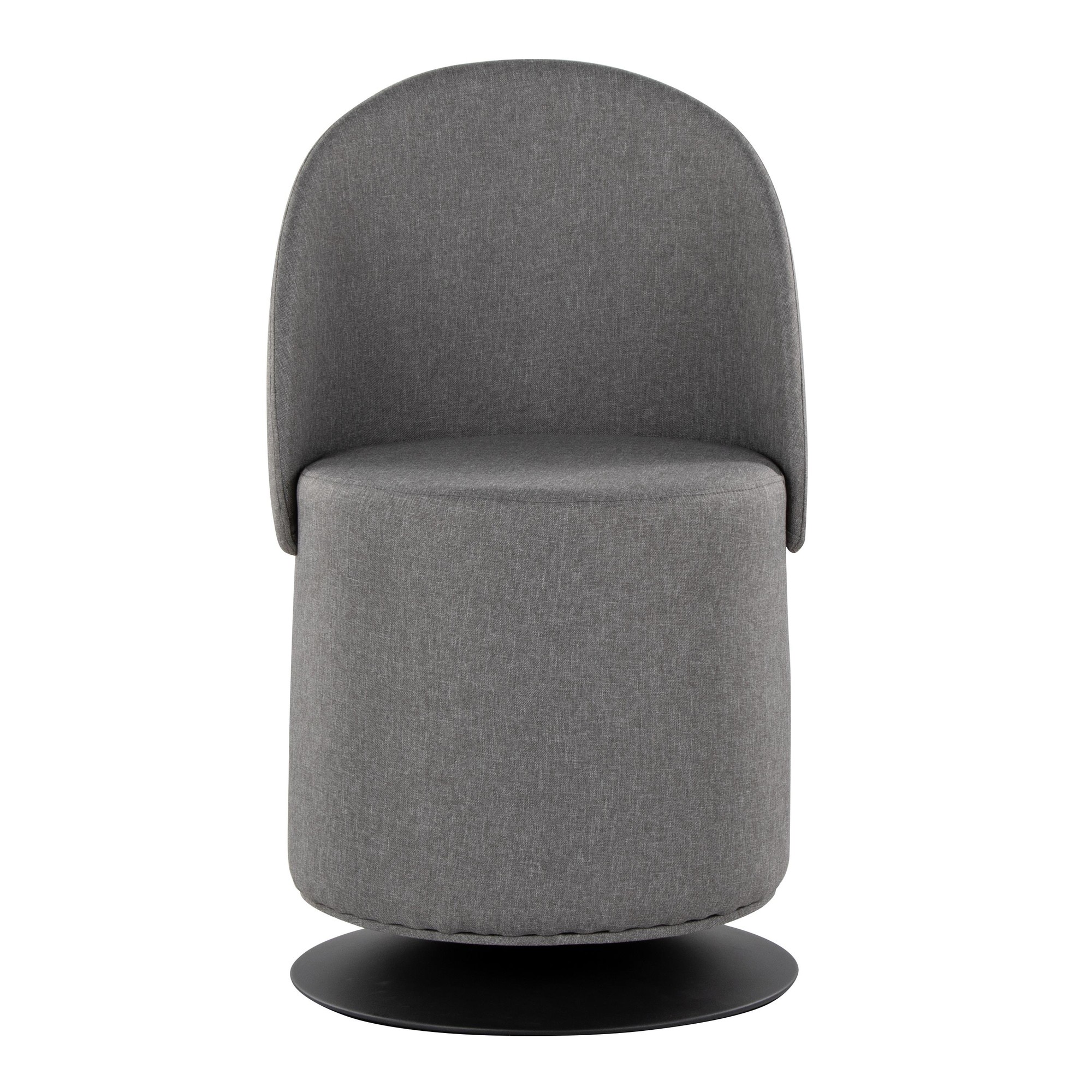 Finch Contemporary Grey Fabric Adjustable Swivel Chair LumiSource 13 Finch Contemporary Grey Fabric Adjustable Swivel Chair LumiSource - Image 13