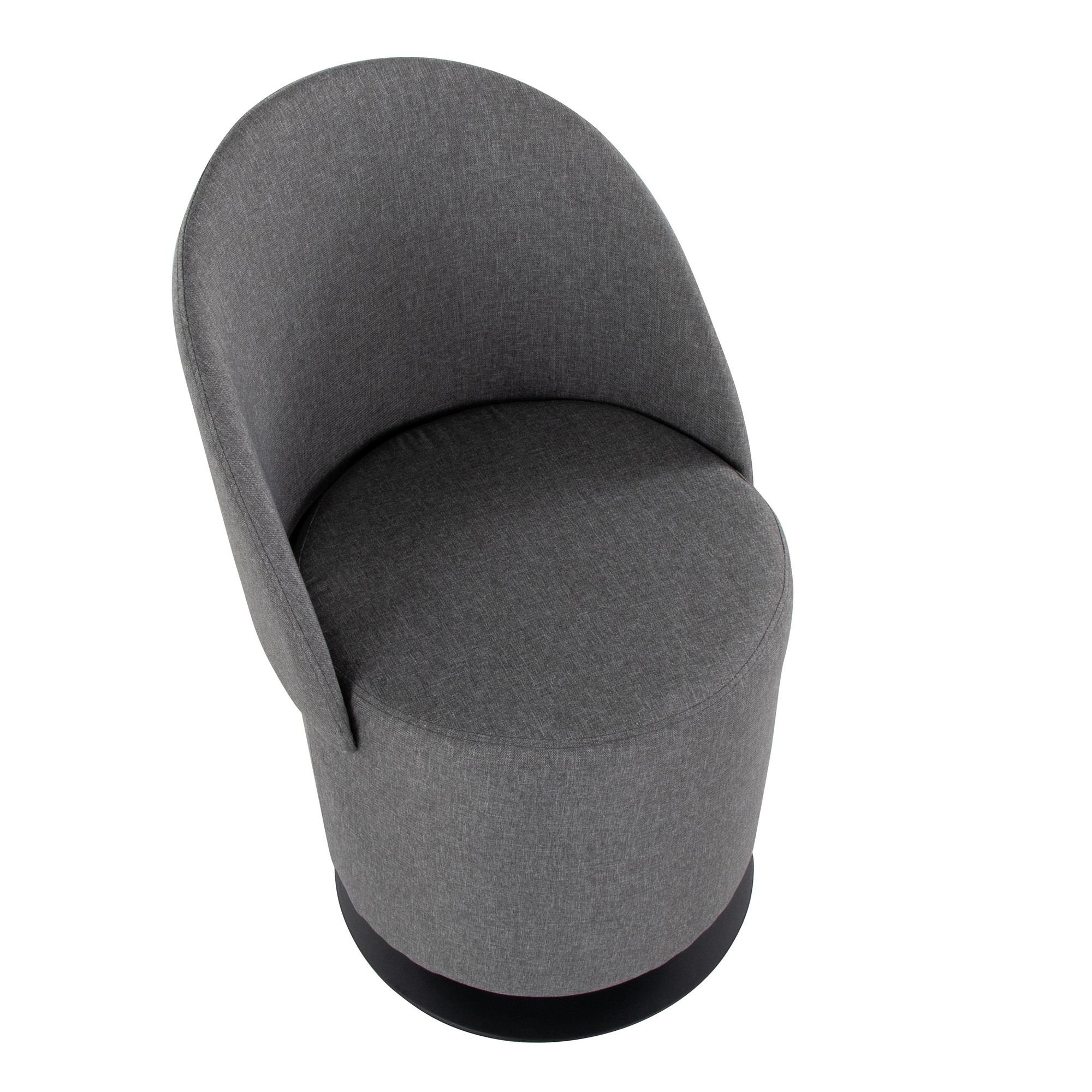 Finch Contemporary Grey Fabric Adjustable Swivel Chair LumiSource 14 Finch Contemporary Grey Fabric Adjustable Swivel Chair LumiSource - Image 14