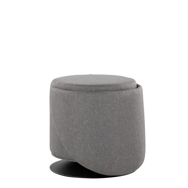 Finch Contemporary Grey Fabric Adjustable Swivel Chair LumiSource 14