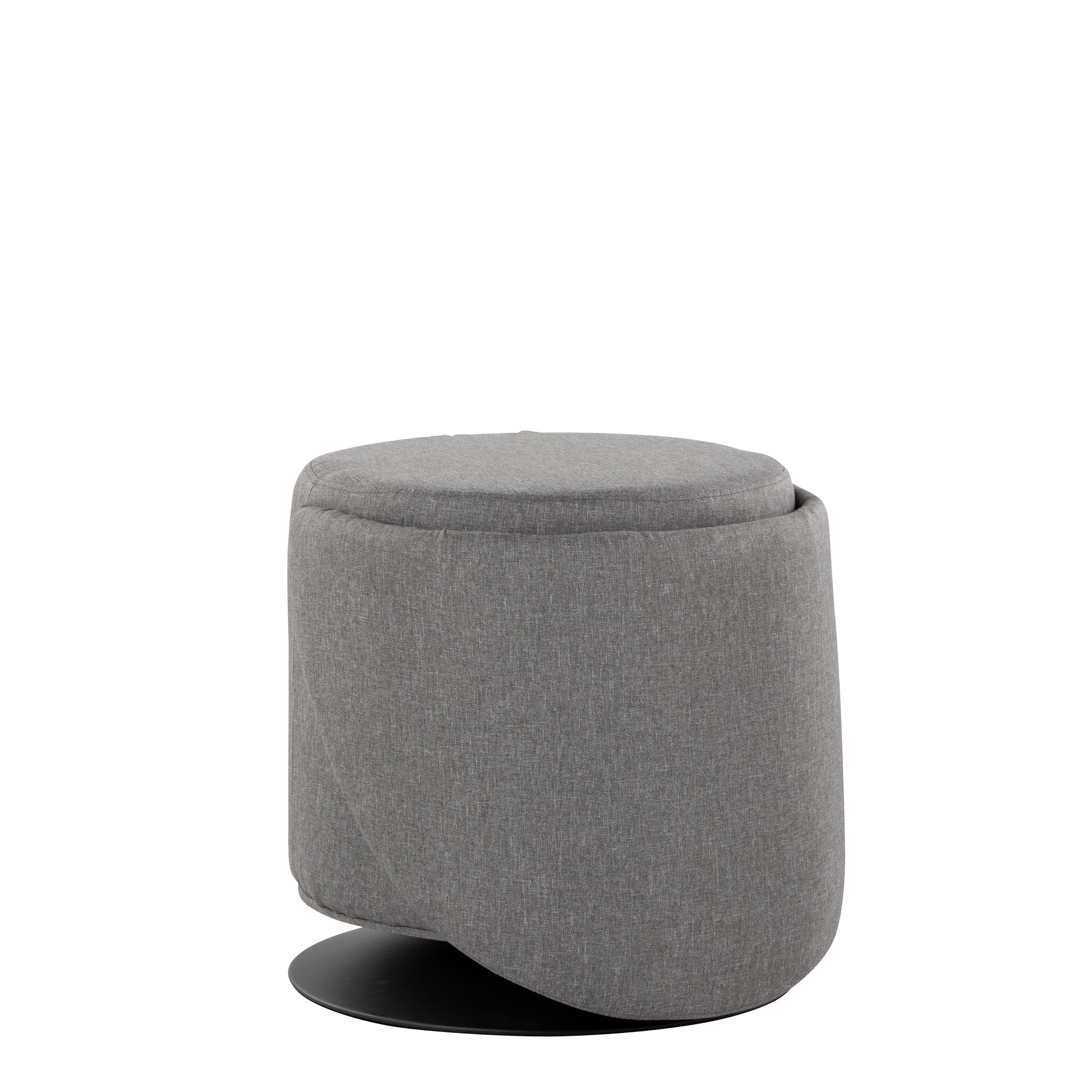 Finch Contemporary Grey Fabric Adjustable Swivel Chair LumiSource 15 Finch Contemporary Grey Fabric Adjustable Swivel Chair LumiSource - Image 15