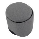 Finch Contemporary Grey Fabric Adjustable Swivel Chair LumiSource 33 Finch Contemporary Grey Fabric Adjustable Swivel Chair LumiSource