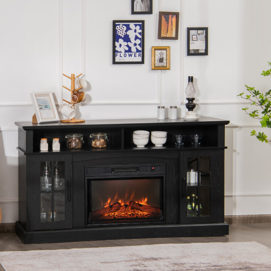Electric Fireplace TV Stand with Storage for TVs Up to 65 Inch - Image 2