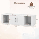Floating Wall Mounted 2 Door Desk Hutch with Storage Shelves 26 Floating Wall Mounted 2 Door Desk Hutch with Storage Shelves