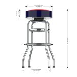 Florida Panthers Chrome Bar Stool 8 Florida Panthers Chrome Bar Stool