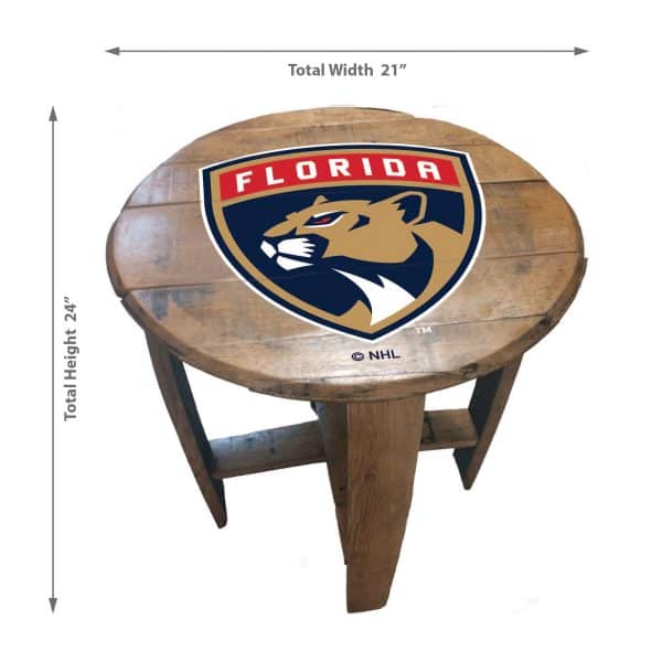 Florida Panthers Oak Barrel Table 2