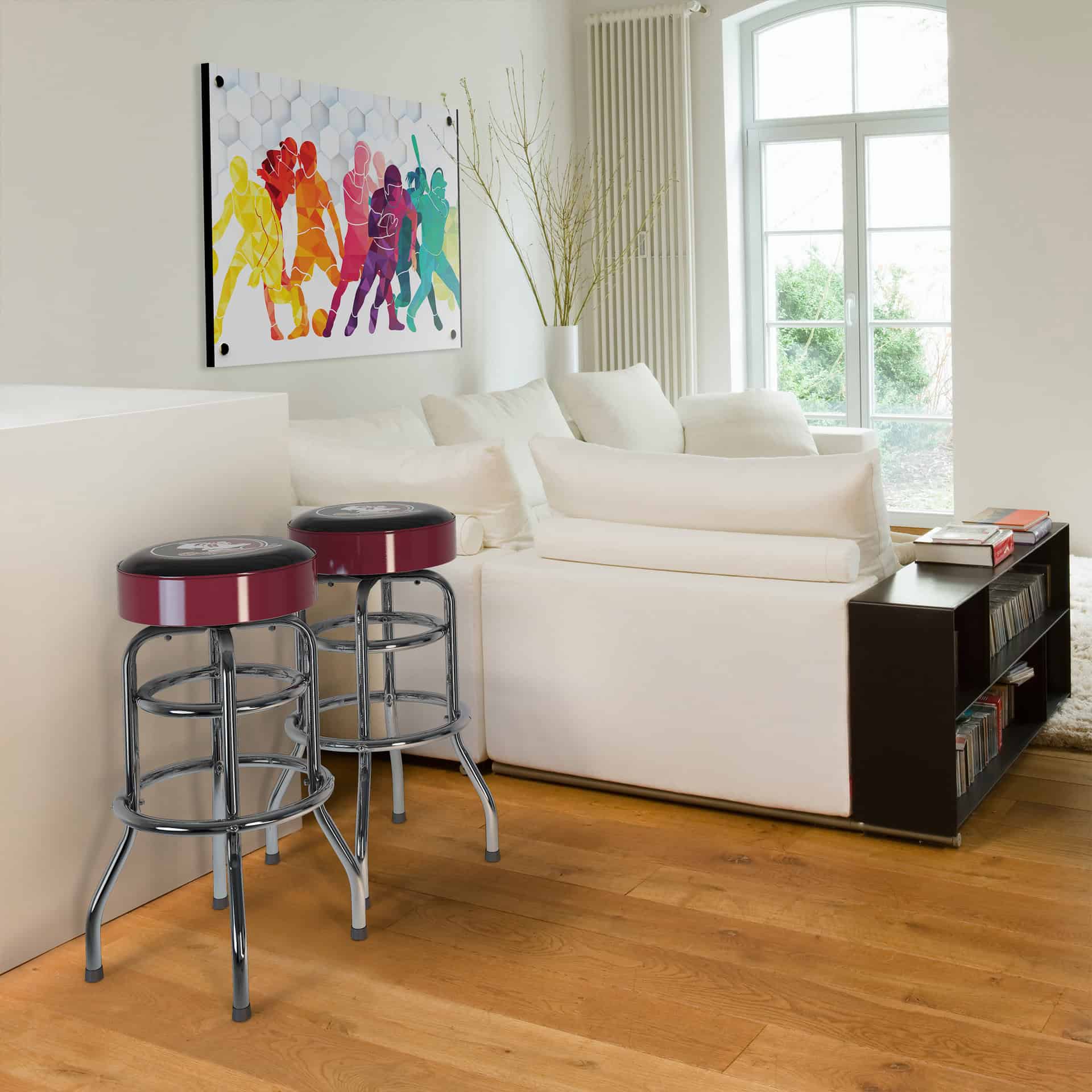 Florida State Chrome Bar Stool 8 Florida State Chrome Bar Stool - Image 8