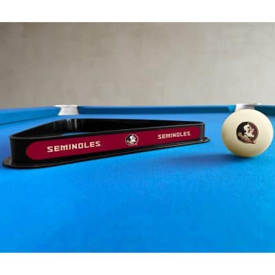 Florida State Cue Ball & Ball Rack