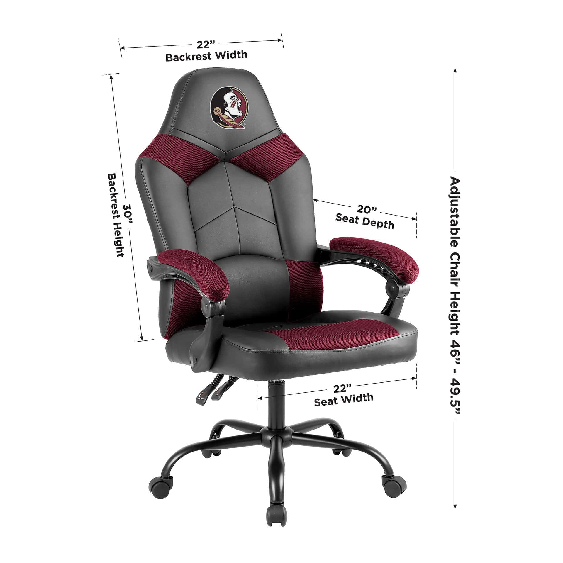 Florida State University Oversized Office Chair 2 Florida State University Oversized Office Chair - Image 2