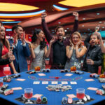 Foldable 48 Inch 8-Player Poker Tabletop with Cup Holders