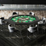 Foldable 48 Inch Poker Table with Padded Rails and Cup Holders 22 Foldable 48 Inch Poker Table with Padded Rails and Cup Holders