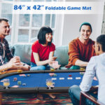 Foldable 10-Player Poker Tabletop with Cup Holders and Carry Bag