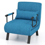 Convertible 6-Position Sofa Chair Lounge Bed with Pillow 11 Convertible 6-Position Sofa Chair Lounge Bed with Pillow