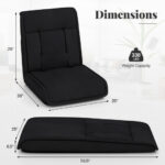Adjustable Floor Chair with 14-Position Backrest and Convertible Design 19 Adjustable Floor Chair with 14-Position Backrest and Convertible Design