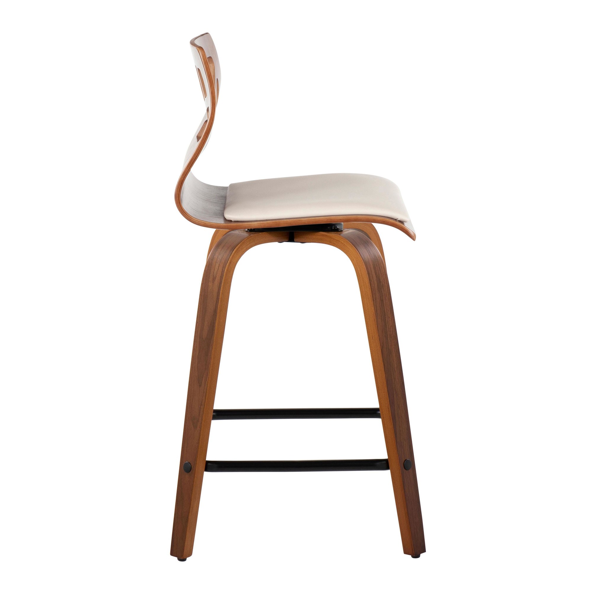 Folia 24 Mid-Century Modern Swivel Counter Stool (Set of 2) 7 Folia 24 Mid-Century Modern Swivel Counter Stool (Set of 2) - Image 7