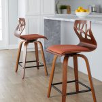 Folia 24 Orange Mid-Century Modern Swivel Counter Stools (Set of 2) 13 Folia 24 Orange Mid-Century Modern Swivel Counter Stools (Set of 2)