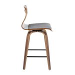 Folia 26-Inch Mid-Century Modern Light Grey Counter Stools (Set of 2) 28 Folia 26-Inch Mid-Century Modern Light Grey Counter Stools (Set of 2)
