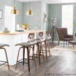 Folia 26-Inch Mid-Century Modern Light Grey Counter Stools (Set of 2) 23 Folia 26-Inch Mid-Century Modern Light Grey Counter Stools (Set of 2)
