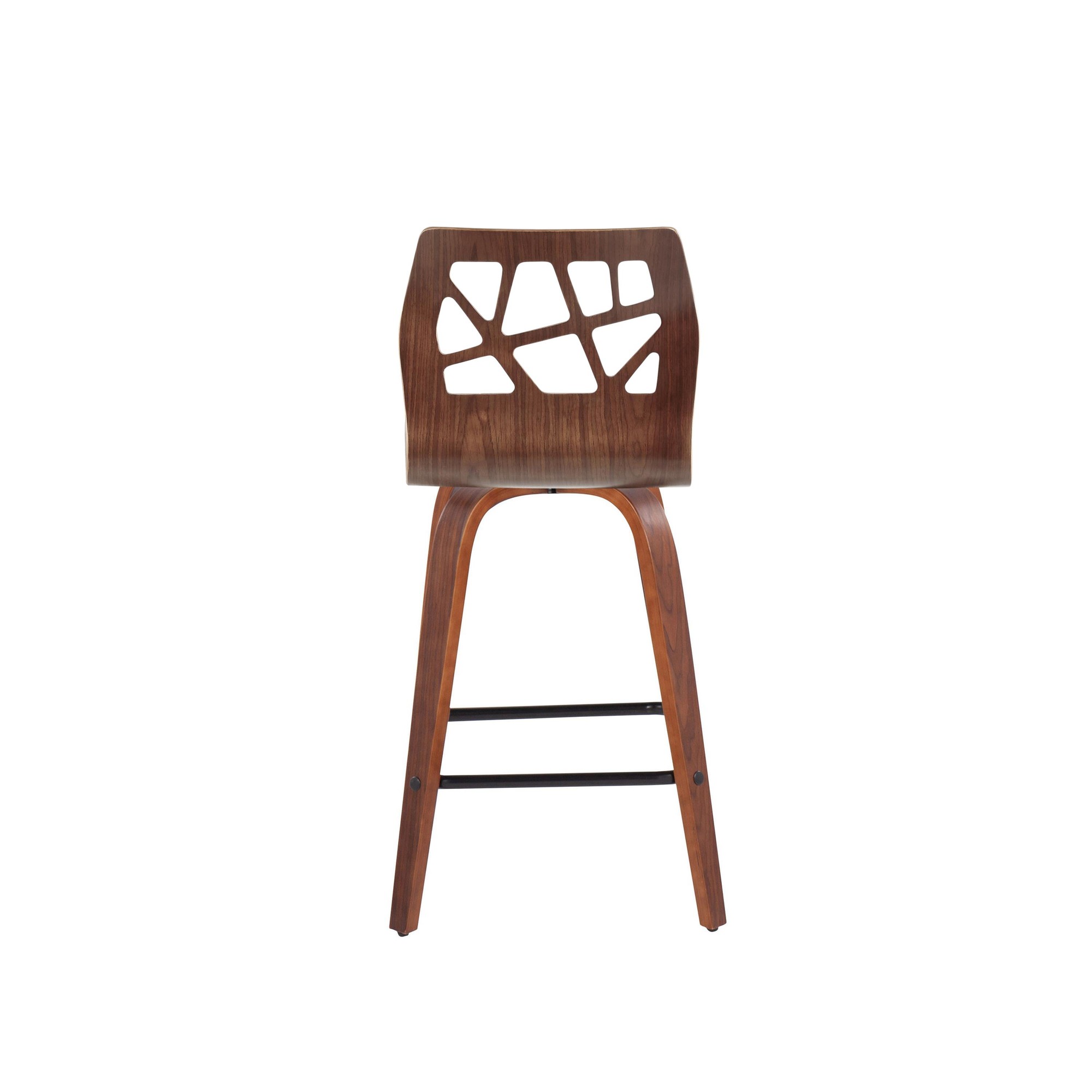 Folia 26-Inch Mid-Century Modern Teal Swivel Counter Stools (Set of 2) 12 Folia 26-Inch Mid-Century Modern Teal Swivel Counter Stools (Set of 2) - Image 12