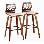 Folia 30 Cream Faux Leather Mid-Century Barstools (Set of 2) 17 Folia 30 Cream Faux Leather Mid-Century Barstools (Set of 2)