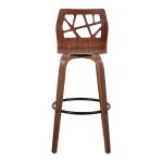 Folia 30" Mid-Century Modern Swivel Barstool Walnut Teal (Set of 2) (Set of 2) 14 Folia 30" Mid-Century Modern Swivel Barstool Walnut Teal (Set of 2) (Set of 2)