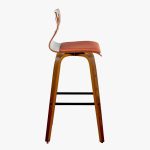 Folia 30" Orange Mid-Century Modern Swivel Barstools (Set of 2) 19 Folia 30" Orange Mid-Century Modern Swivel Barstools (Set of 2)