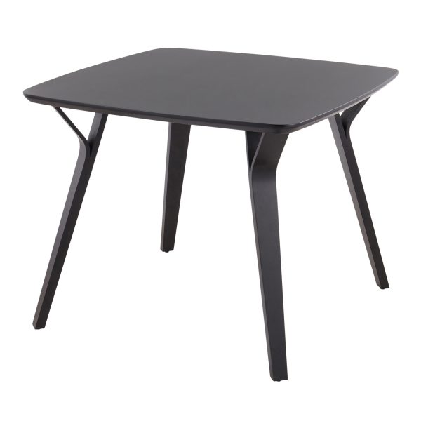 Folia Black Wood Mid Century Modern Dinette Table 10
