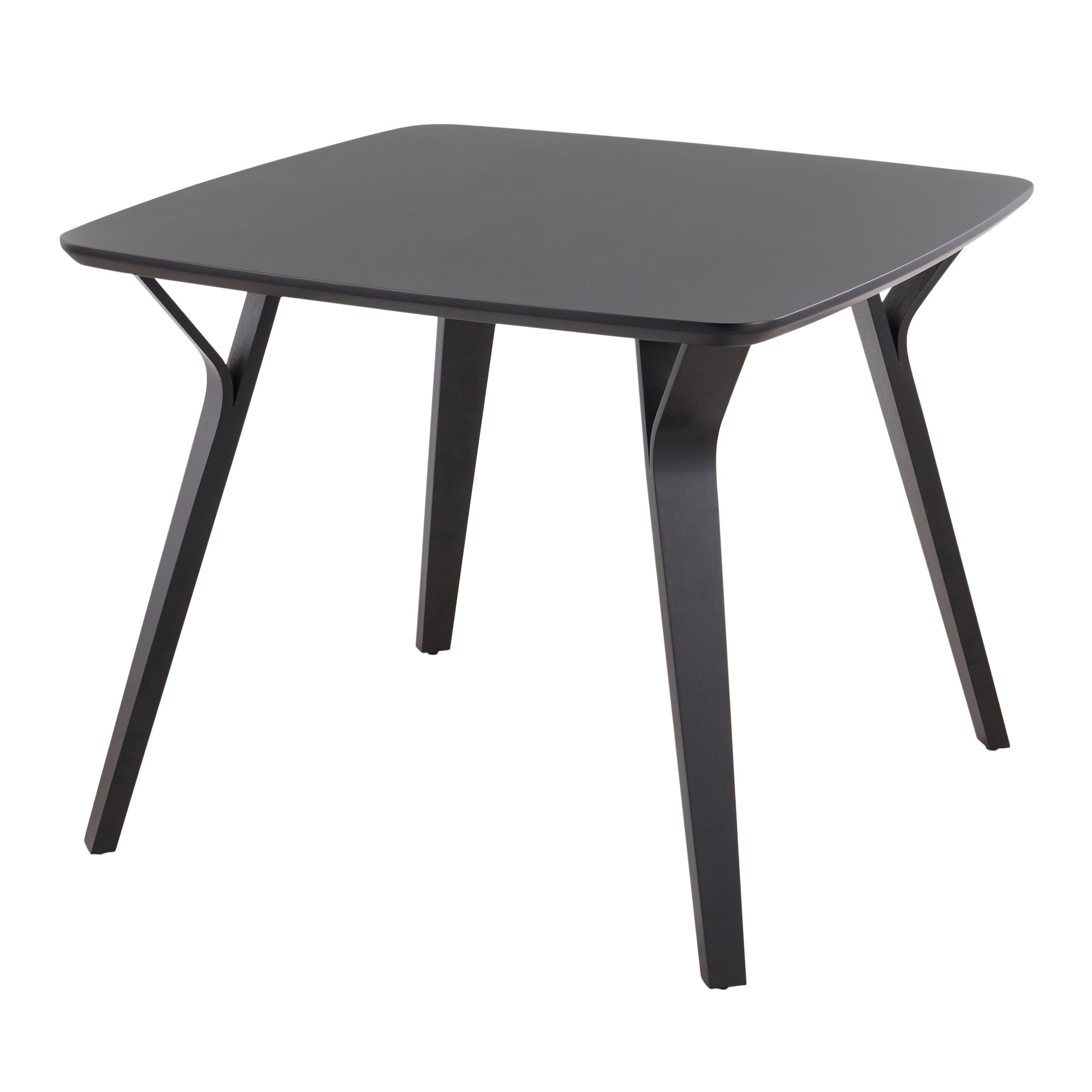 Folia Black Wood Mid-Century Modern Dinette Table 11 Folia Black Wood Mid-Century Modern Dinette Table - Image 11