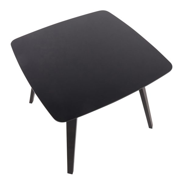 Folia Black Wood Mid Century Modern Dinette Table 11
