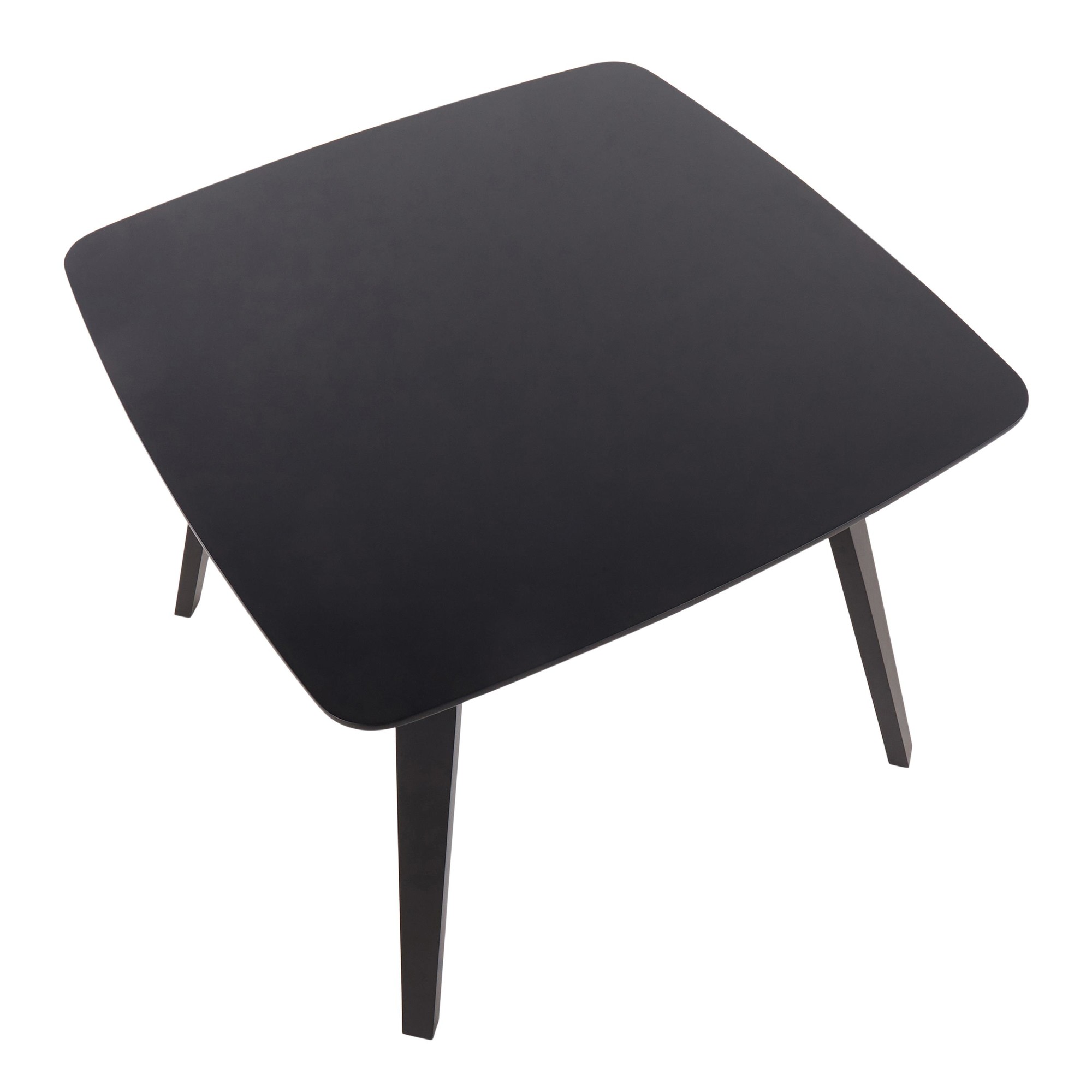 Folia Black Wood Mid-Century Modern Dinette Table 12 Folia Black Wood Mid-Century Modern Dinette Table - Image 12