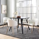 Folia Black Wood Mid-Century Modern Dinette Table 16 Folia Black Wood Mid-Century Modern Dinette Table
