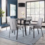 Folia Black Wood Mid-Century Modern Dinette Table 20 Folia Black Wood Mid-Century Modern Dinette Table