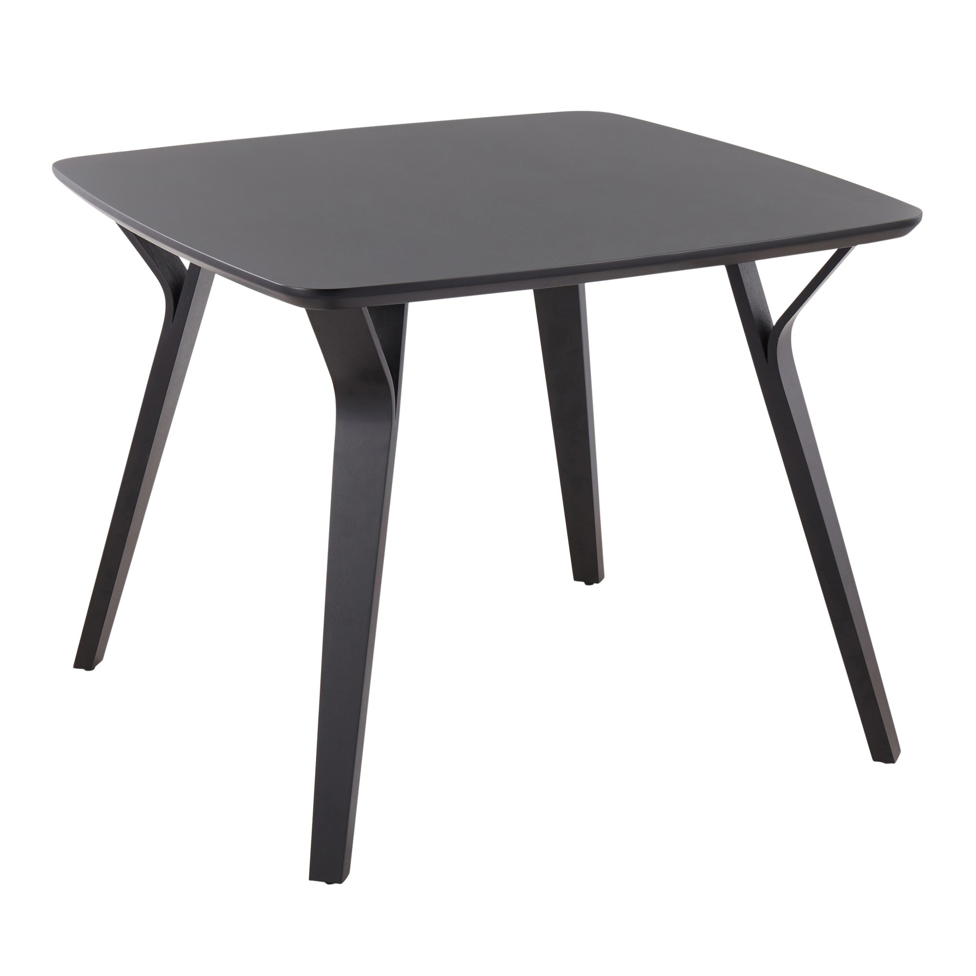 Folia Black Wood Mid-Century Modern Dinette Table 9 Folia Black Wood Mid-Century Modern Dinette Table - Image 9